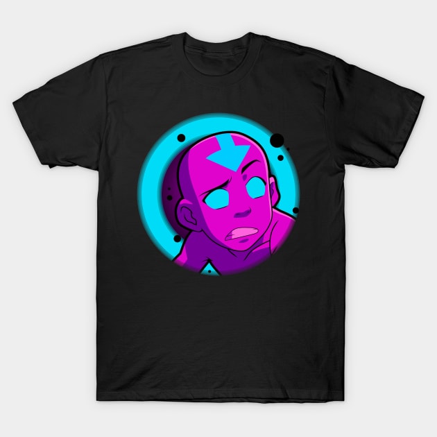 Aang Neon T-Shirt by tovuyovi.art